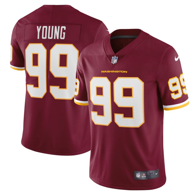 Chase Young Washington Football Team Vapor Limited Jersey - Burgundy