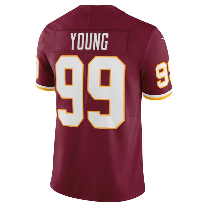 Chase Young Washington Football Team Vapor Limited Jersey - Burgundy - Image 3