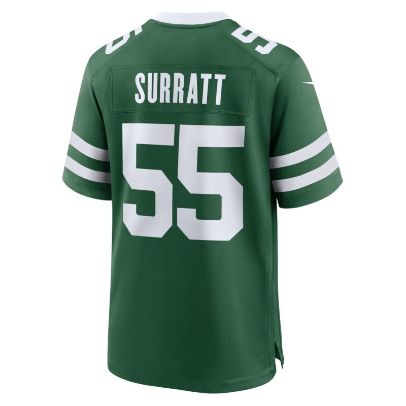 Chazz Surratt New York Jets Team Game Jersey - Legacy Green - Image 3