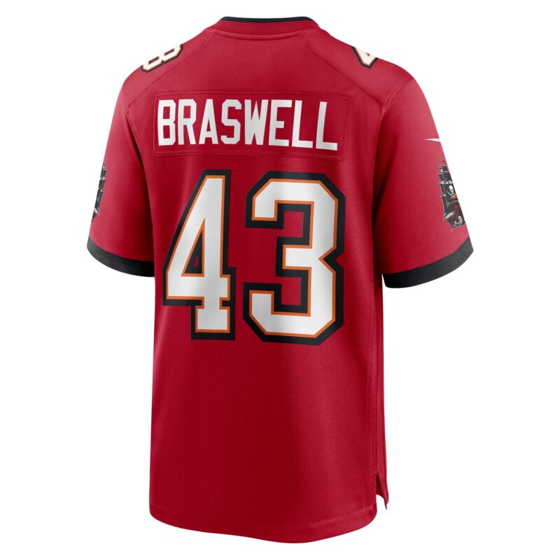Chris Braswell Tampa Bay Buccaneers Game Jersey - Red - Image 3