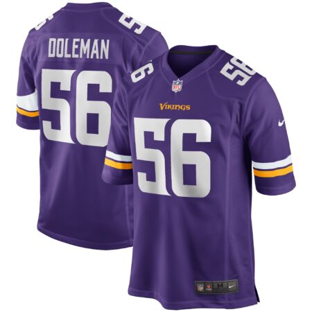 Chris Doleman Minnesota Vikings Game Retired Player Jersey - Purple