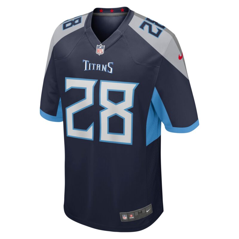 Chris Johnson Tennessee Titans Retired Player Game Jersey - Navy - Image 2