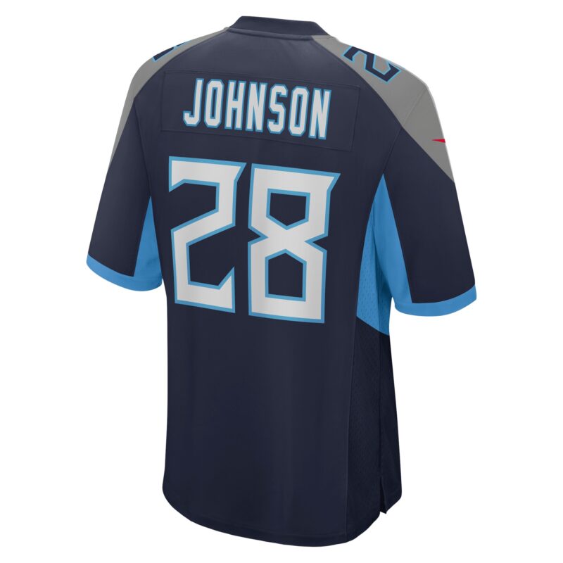 Chris Johnson Tennessee Titans Retired Player Game Jersey - Navy - Image 3