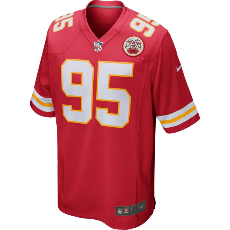 Chris Jones Kansas City Chiefs Game Jersey - Red - Image 2