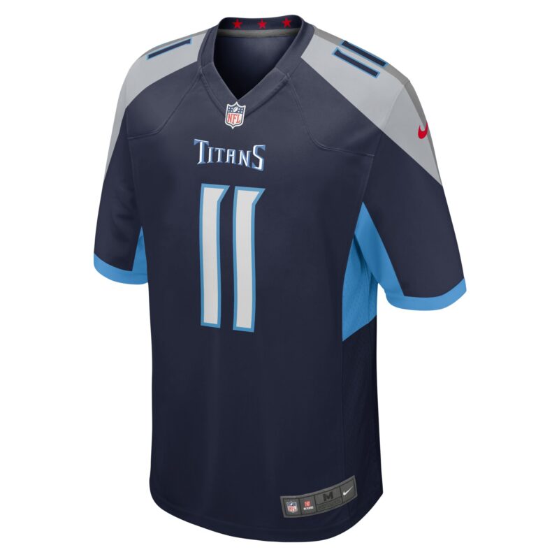 Chris Moore Tennessee Titans Game Jersey - Navy - Image 2