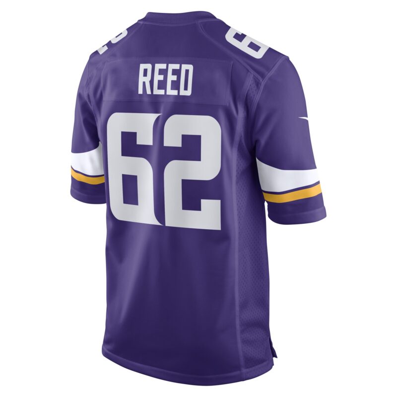 Chris Reed Minnesota Vikings Game Player Jersey - Purple - Image 3