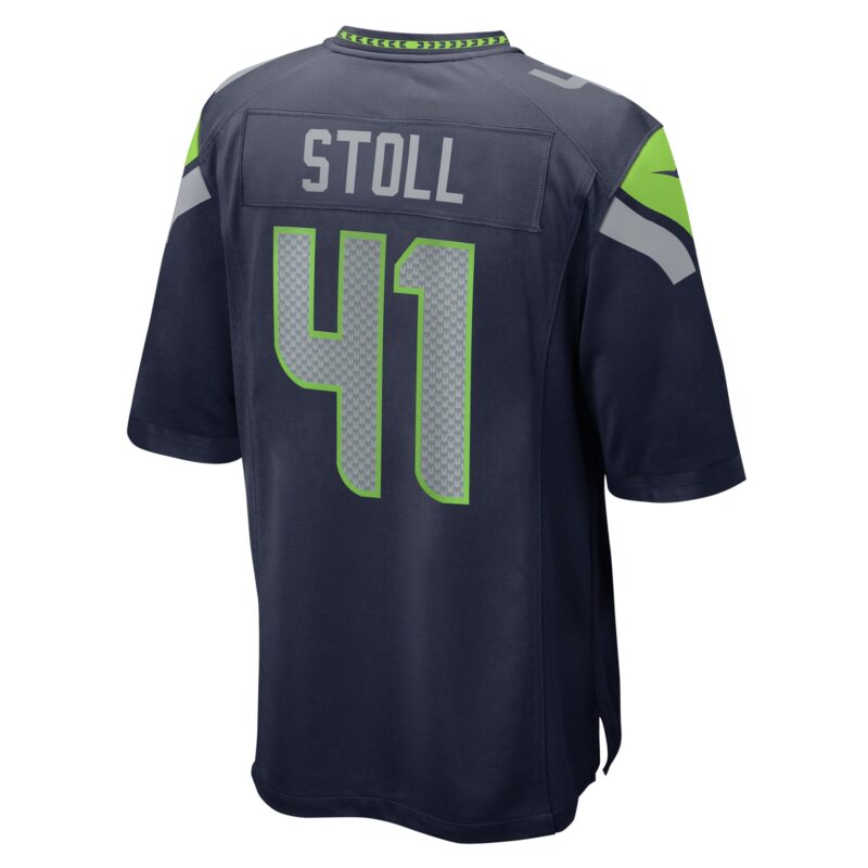 Chris Stoll Seattle Seahawks Game Jersey - College Navy - Image 3