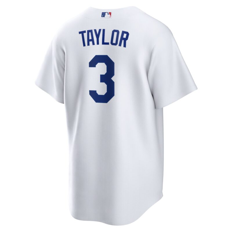 Chris Taylor Los Angeles Dodgers Player Jersey - White - Image 3