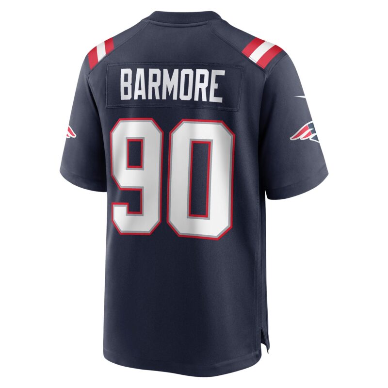Christian Barmore New England Patriots Player Game Jersey - Navy - Image 3