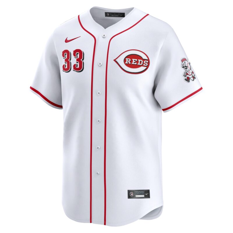Christian Encarnacion-Strand Cincinnati Reds Home Limited Player Jersey - White - Image 2