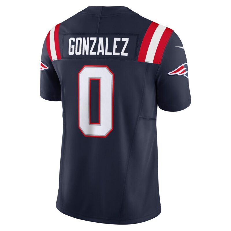 Christian Gonzalez New England Patriots Vapor F.U.S.E. Limited Jersey - Navy - Image 3