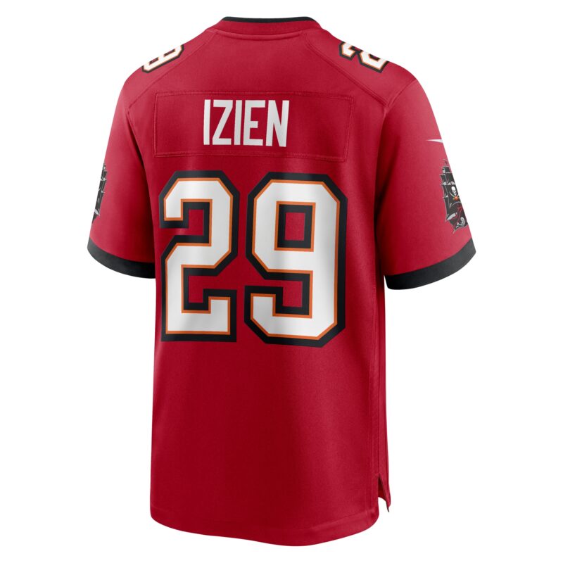 Christian Izien Tampa Bay Buccaneers Game Jersey - Red - Image 3
