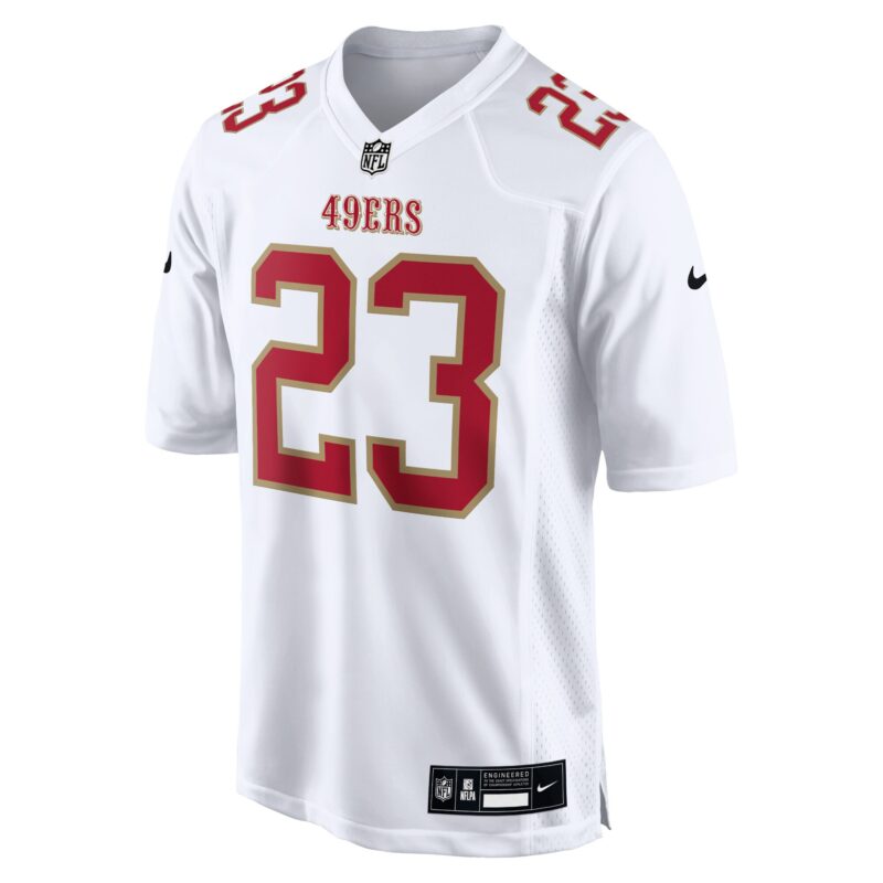Christian McCaffrey San Francisco 49ers Fashion Game Jersey - Tundra White - Image 2