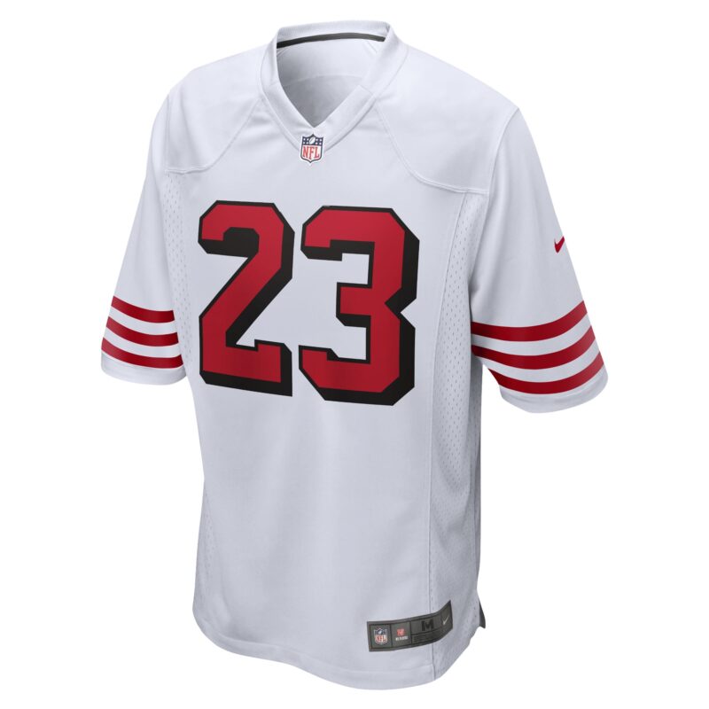 Christian McCaffrey San Francisco 49ers Game Jersey - White - Image 2