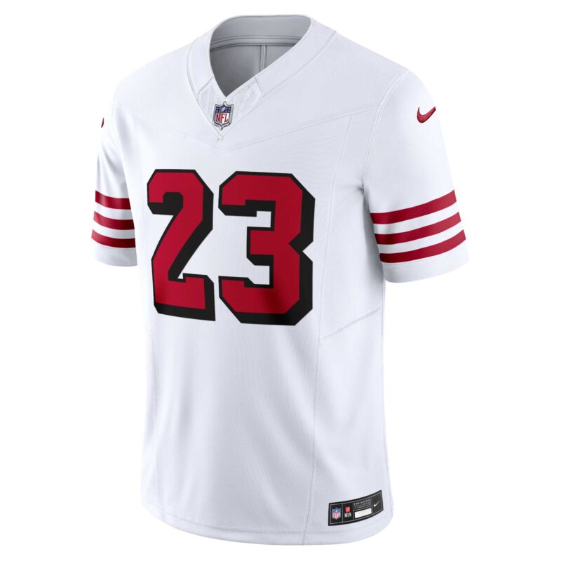 Christian McCaffrey San Francisco 49ers Vapor F.U.S.E. Limited 2nd Alternate Jersey - White - Image 2
