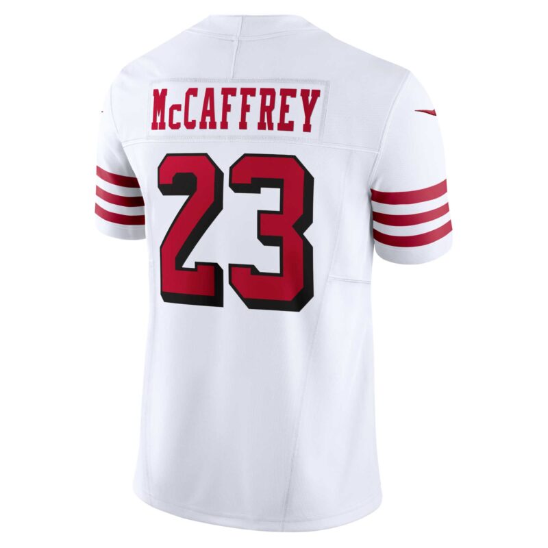 Christian McCaffrey San Francisco 49ers Vapor F.U.S.E. Limited 2nd Alternate Jersey - White - Image 3