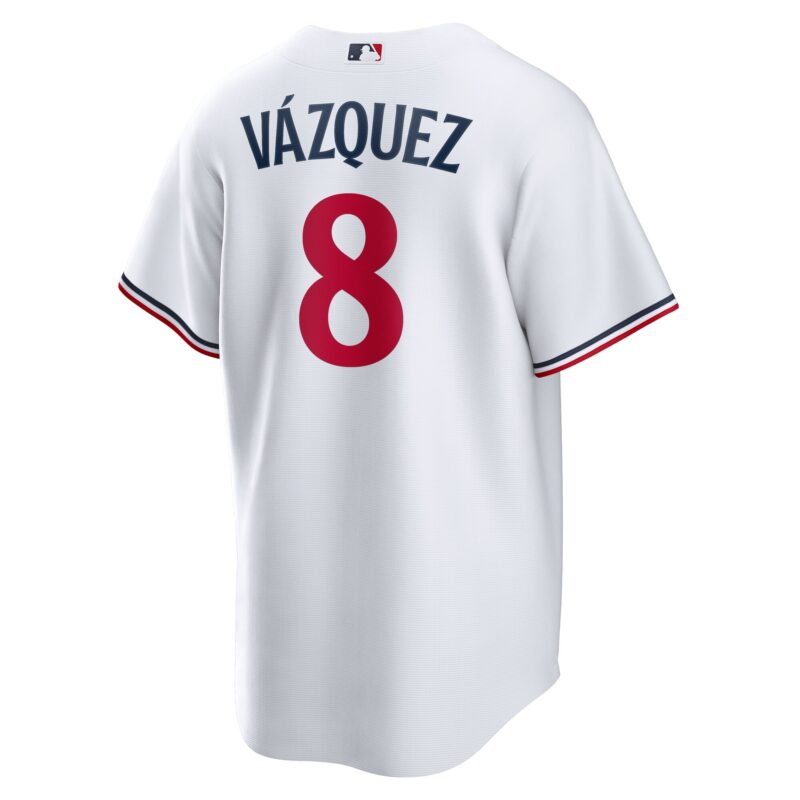 Christian Vazquez Minnesota Twins Home Jersey - White - Image 3