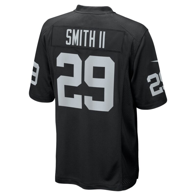 Christopher Smith II Las Vegas Raiders Team Game Jersey - Black - Image 3