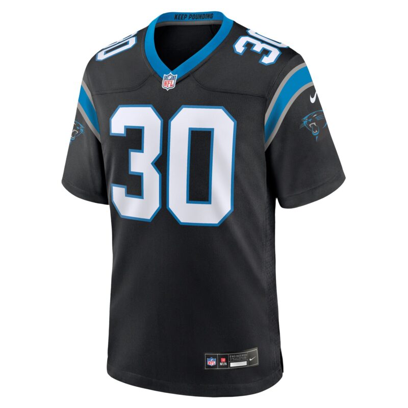 Chuba Hubbard Carolina Panthers Team Game Jersey - Black - Image 2
