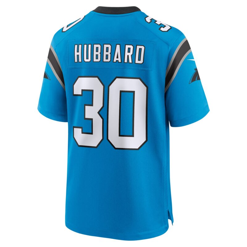 Chuba Hubbard Carolina Panthers Alternate Game Jersey - Blue - Image 3