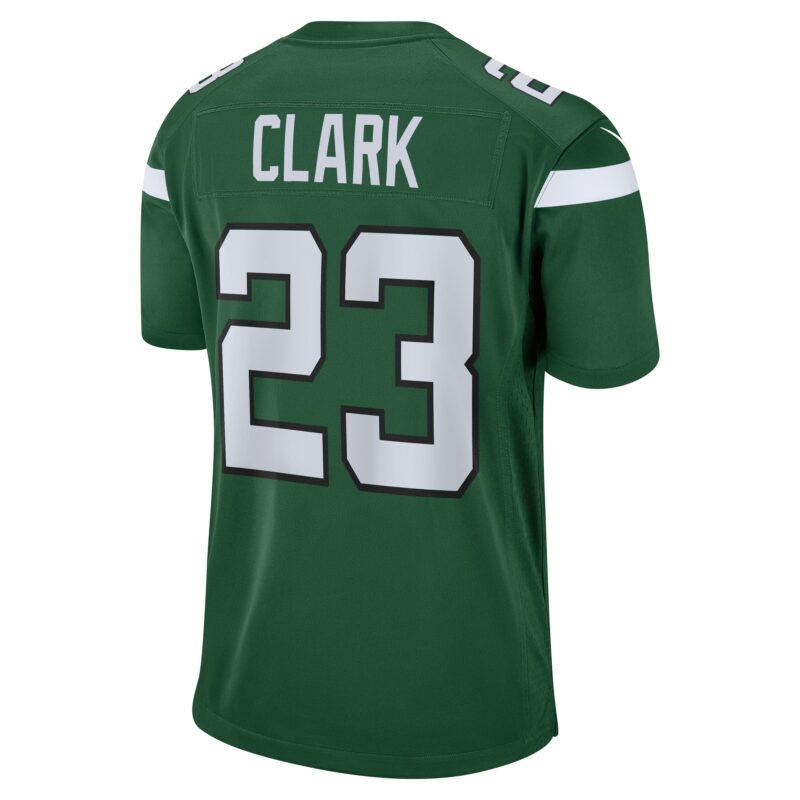 Chuck Clark New York Jets Team Game Jersey - Gotham Green - Image 3