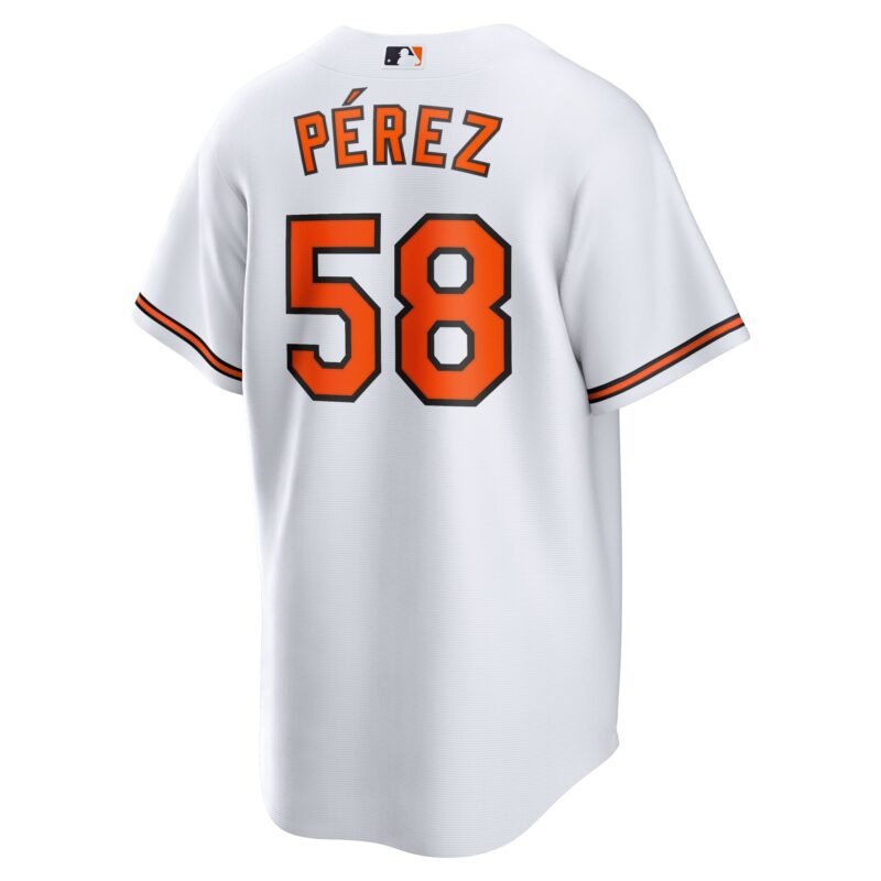 Cionel Perez Baltimore Orioles Home Jersey - White - Image 3
