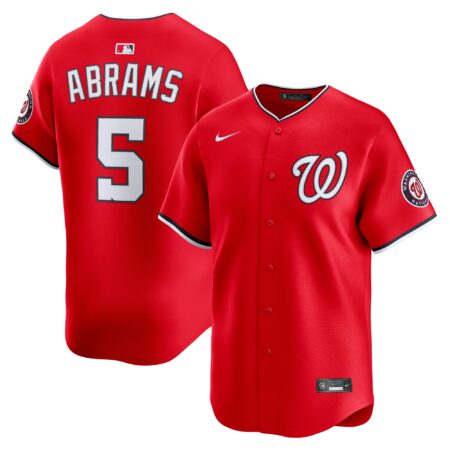 CJ Abrams Washington Nationals 2nd Alternate Limited Player Jersey - Red