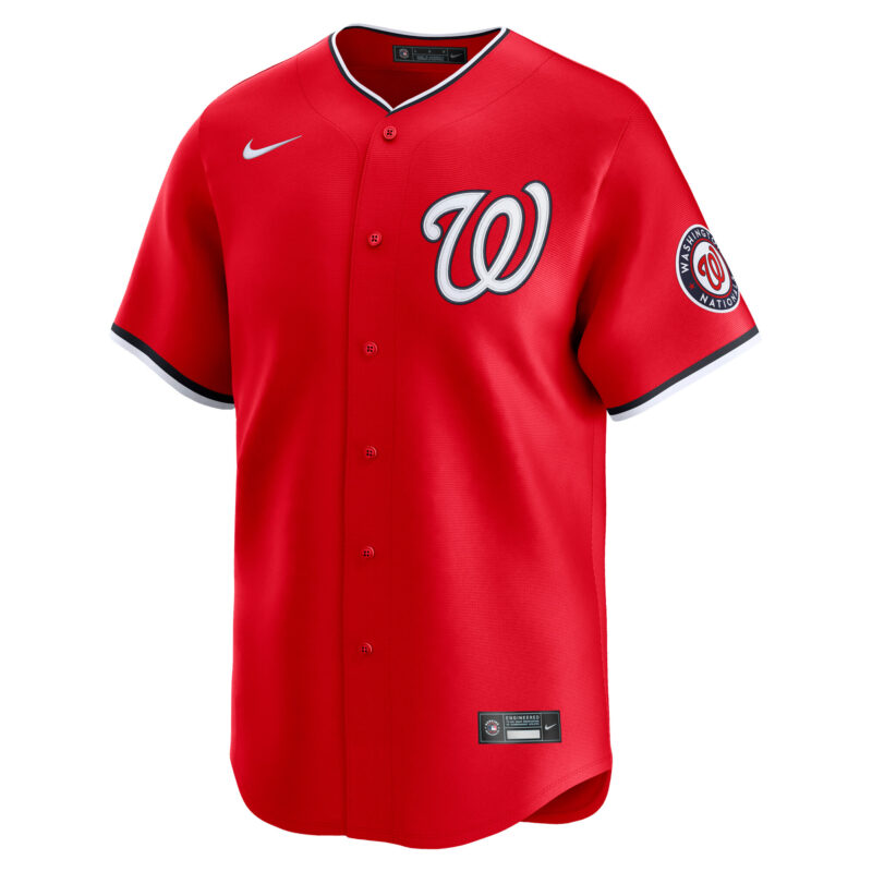 CJ Abrams Washington Nationals 2nd Alternate Limited Player Jersey - Red - Image 2
