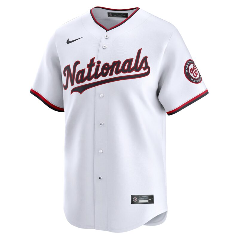 CJ Abrams Washington Nationals Home Limited Player Jersey - White - Image 2