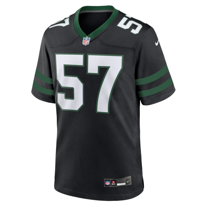 C.J. Mosley New York Jets Alternate Game Jersey - Legacy Black - Image 2