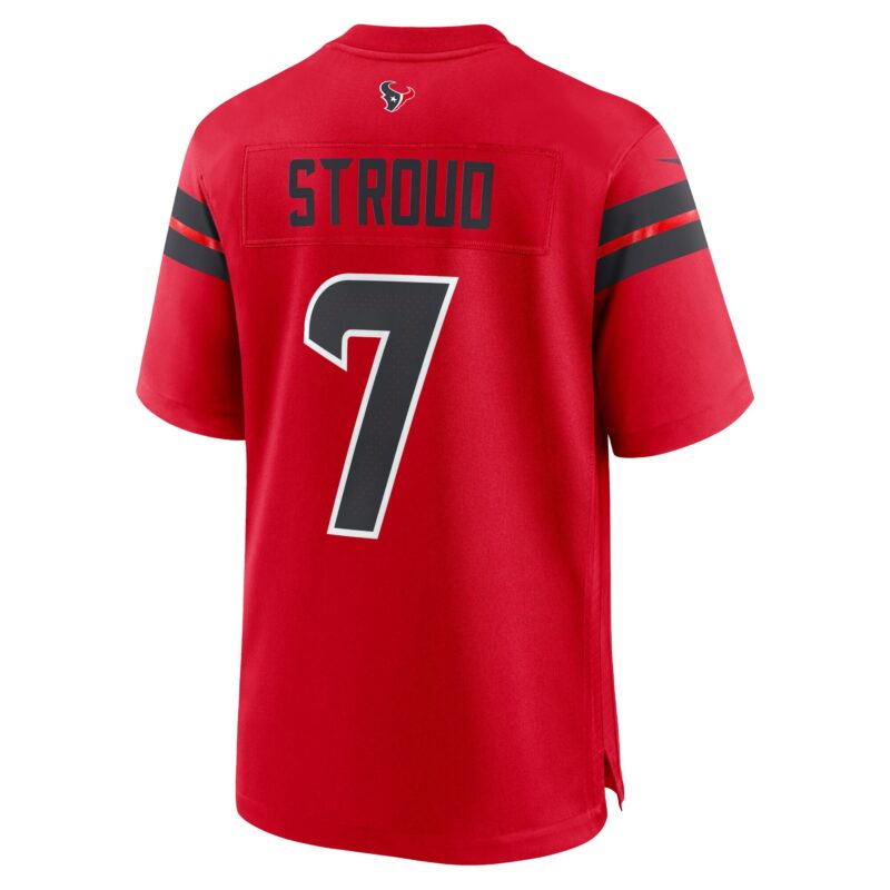 C.J. Stroud Houston Texans Alternate Game Jersey - Red - Image 3