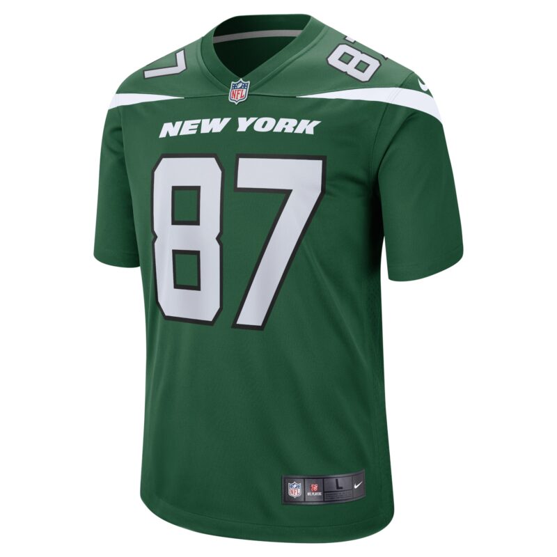 C.J. Uzomah New York Jets Player Game Jersey - Gotham Green - Image 2