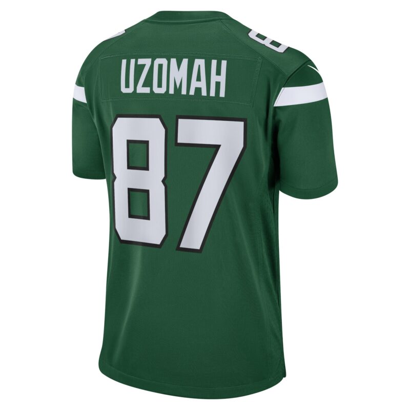 C.J. Uzomah New York Jets Player Game Jersey - Gotham Green - Image 3