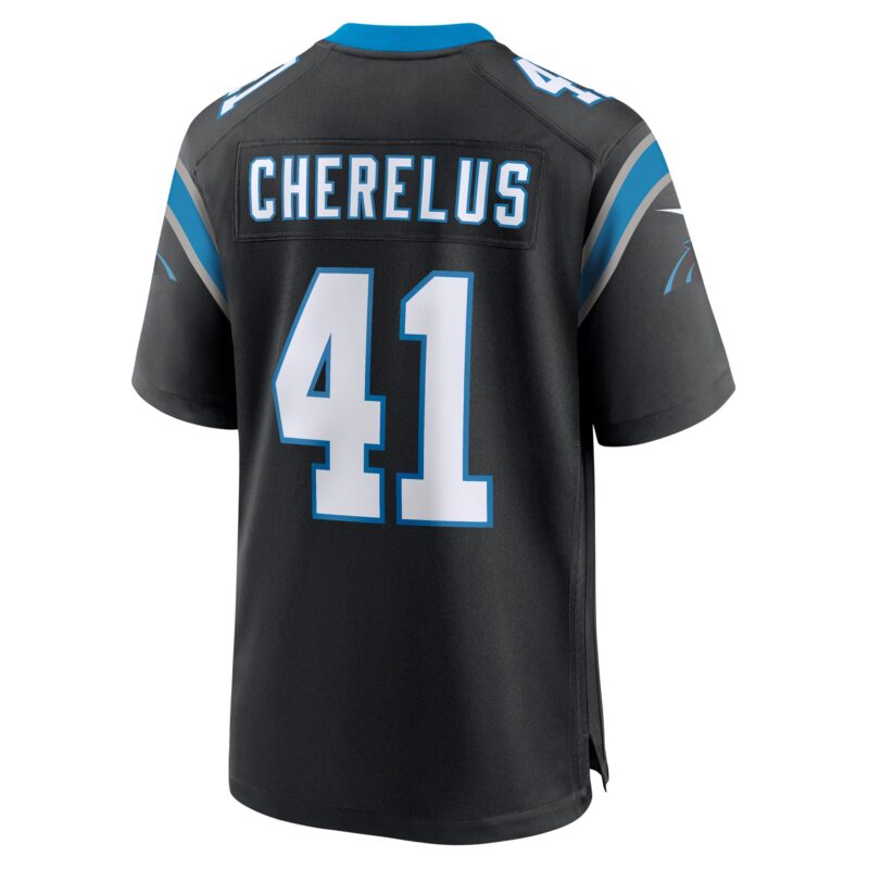 Claudin Cherelus Carolina Panthers Team Game Jersey - Black - Image 3