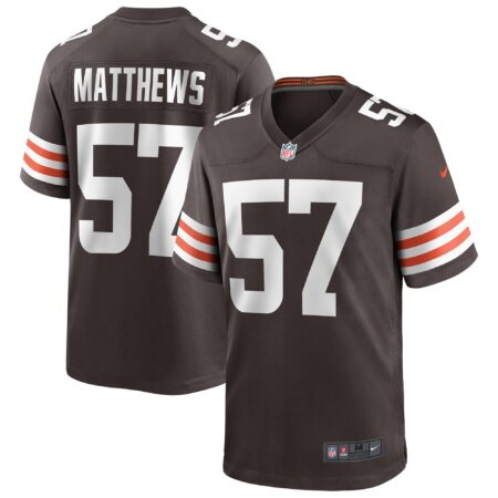 Clay Matthews Cleveland Browns Game Retired Player Jersey - Brown