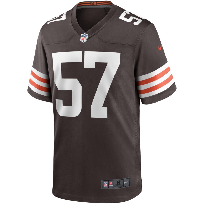 Clay Matthews Cleveland Browns Game Retired Player Jersey - Brown - Image 2