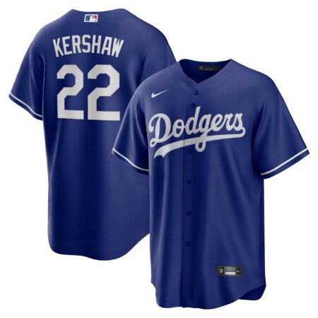Clayton Kershaw Los Angeles Dodgers Alternate Player Name Jersey - Royal