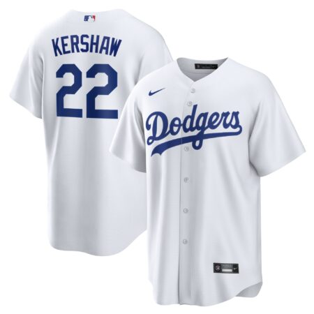 Clayton Kershaw Los Angeles Dodgers Home Player Name Jersey - White