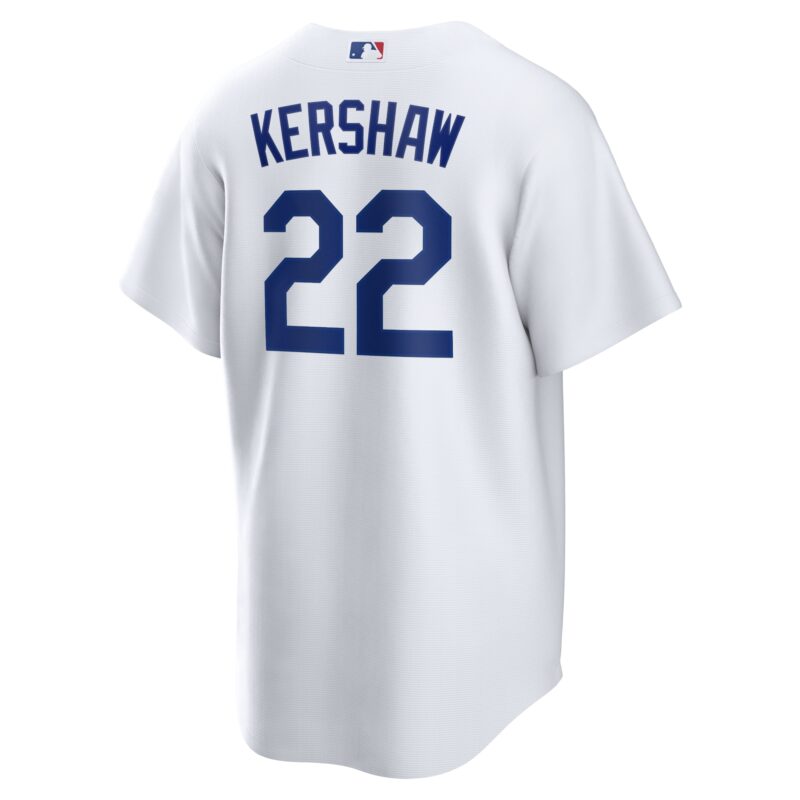 Clayton Kershaw Los Angeles Dodgers Home Player Name Jersey - White - Image 3