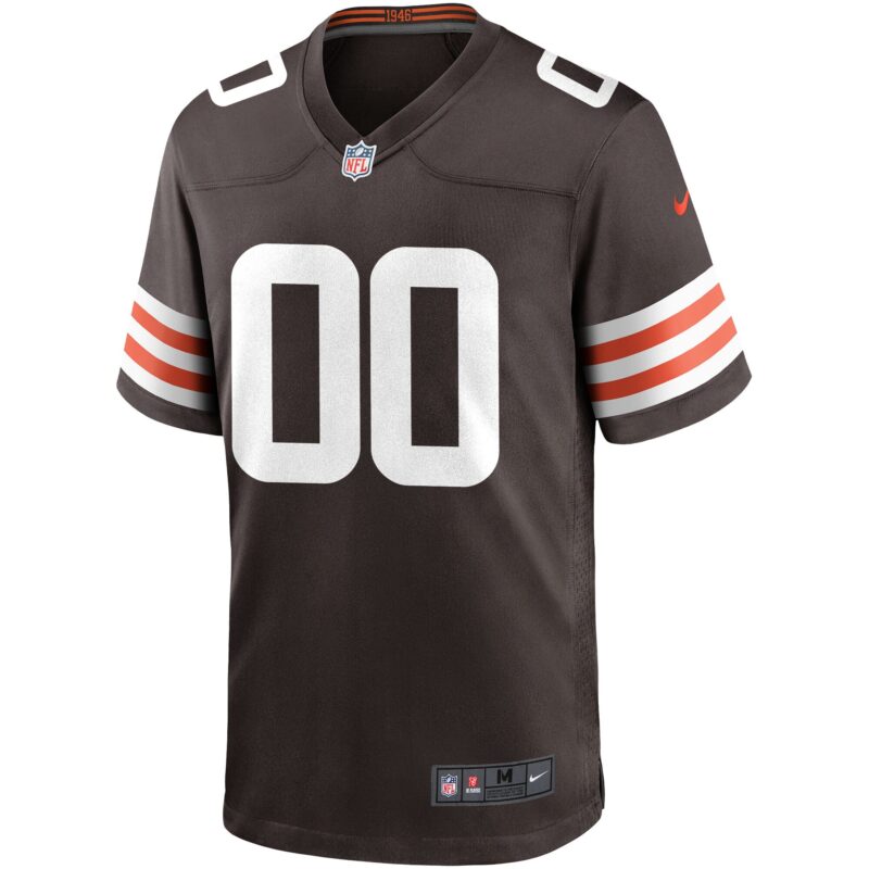Cleveland Browns Custom Game Jersey - Brown - Image 2