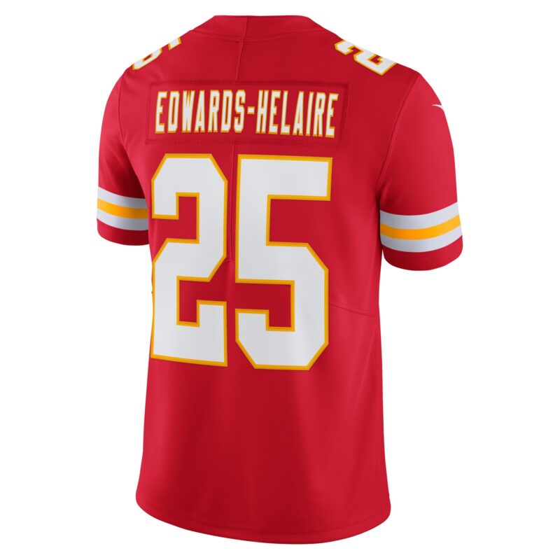 Clyde Edwards-Helaire Kansas City Chiefs Vapor Limited Jersey - Red - Image 3