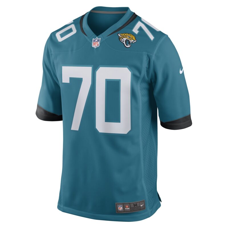 Cole Van Lanen Jacksonville Jaguars Game Player Jersey - Teal - Image 2