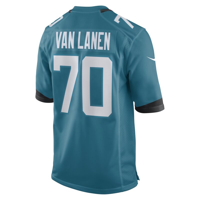 Cole Van Lanen Jacksonville Jaguars Game Player Jersey - Teal - Image 3