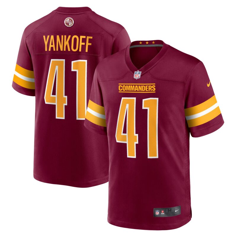 Colson Yankoff Washington Commanders Game Jersey - Burgundy