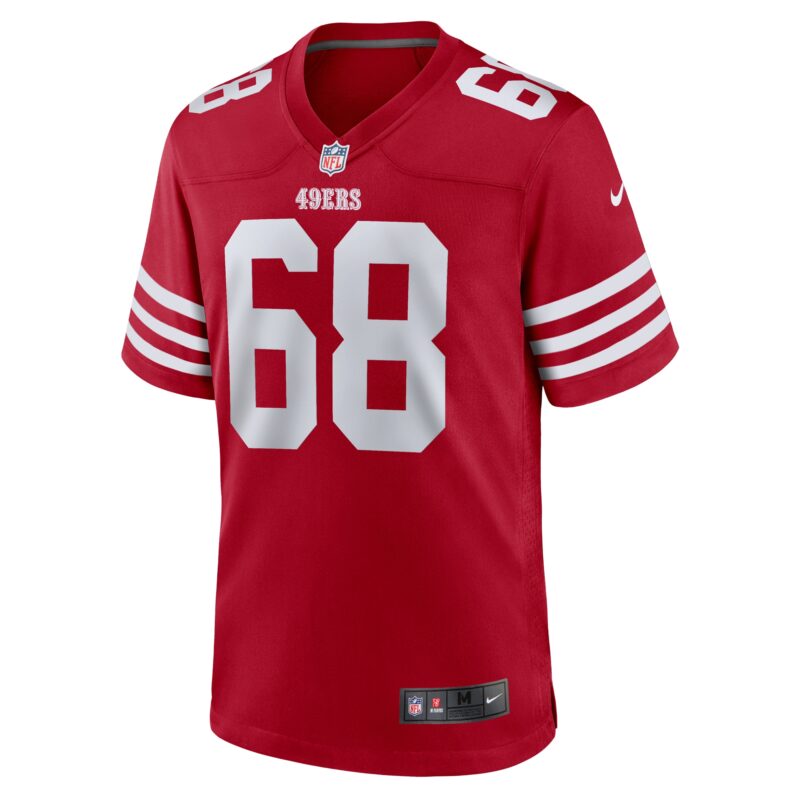 Colton McKivitz San Francisco 49ers Game Jersey - Scarlet - Image 2