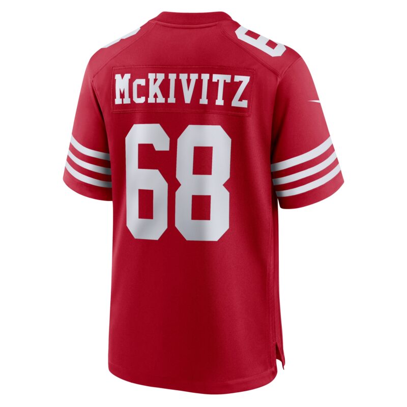 Colton McKivitz San Francisco 49ers Game Jersey - Scarlet - Image 3