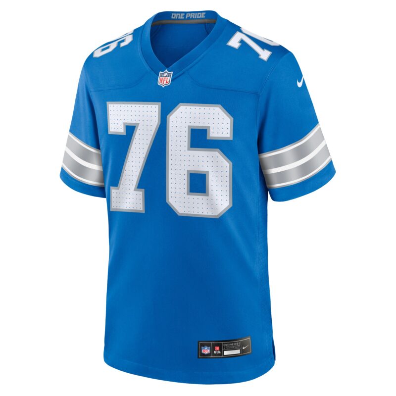 Connor Galvin Detroit Lions Team Game Jersey - Blue - Image 2