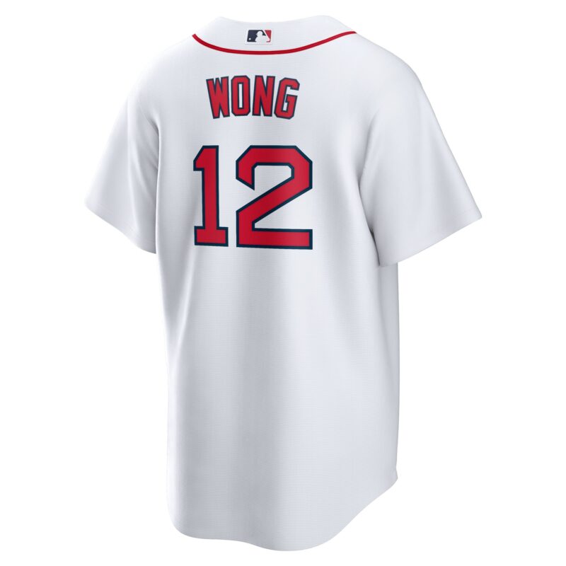 Connor Wong Boston Red Sox Home Jersey - White - Image 3