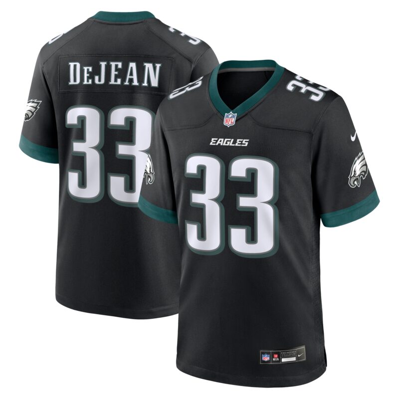 Cooper DeJean Philadelphia Eagles 2024 Football Draft Alternate Player Game Jersey - Black