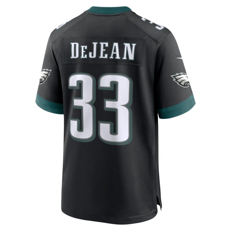 Cooper DeJean Philadelphia Eagles 2024 Football Draft Alternate Player Game Jersey - Black - Image 3